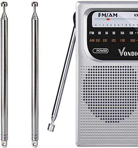 image for RUNCCI-YUN 4 pcs 7 Knots Telescopic Antenna, FM Radio Antenna, TV Radi