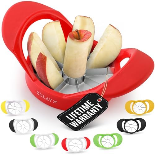 Zulay Kitchen 8 Blade Apple Slicer and Corer Easy Grip