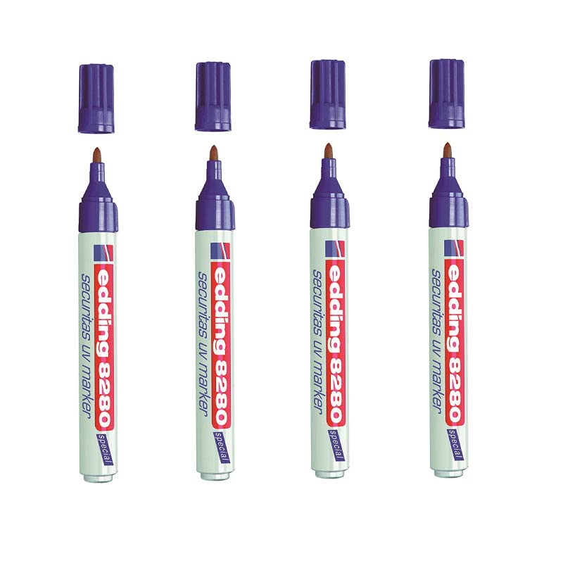 Marqueur UV n° 8280 Edding idéal pour l'identification discrète à la maison
