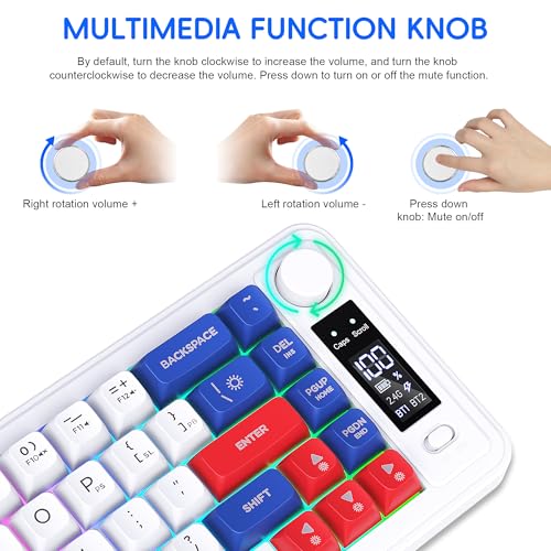 Clavier de jeu à membrane rechargeable Maxspace avec écran LED et RVB