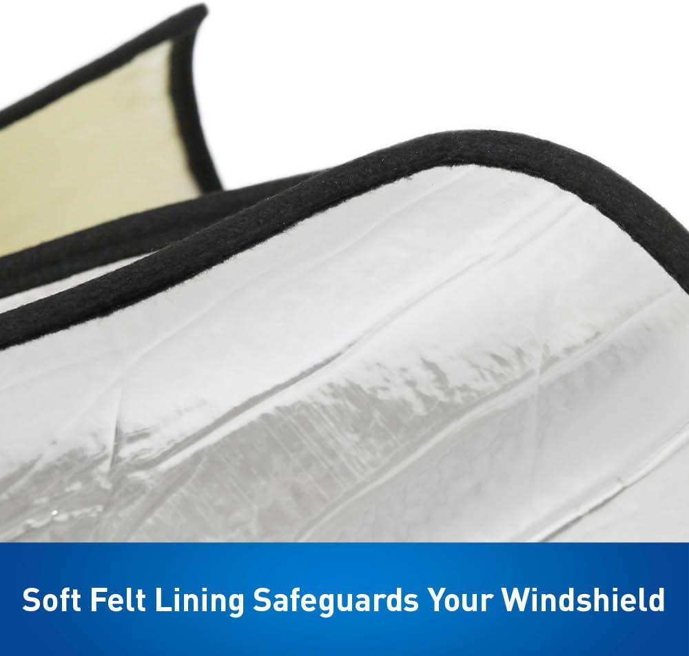 Roll-up Windshield Sunshade Compatible with 2024-2026 Jeep Gladiator - Officially Licensed Logo - Custom Fit UV & Heat Reflective Sunshield, Interior Protection, No Rearview Mirror Control Box