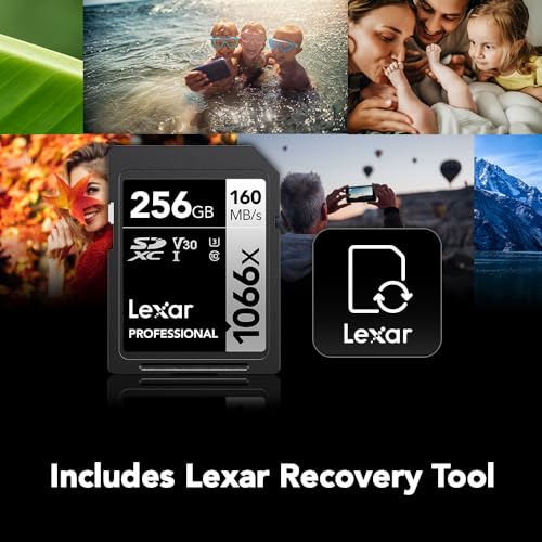 Lexar SDXC UHS-I Karte 256GB für DSLR und spiegellose Kameras