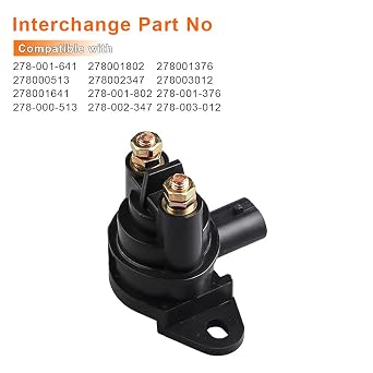 WATERWICH Starter Solenoid Relay Compatible with Seadoo GTX XP Sportster Gsx 278-001-802 Rxp GTX GTI Explorer Islandia Speedster Replacement for 278001802 278003012 Starter Relay