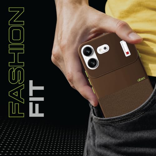 Image of AIBEX Premium Back Cover Case Compatible for Nothing 4B | Scratch & Drop Tested Shockproof Matte Texture Case with Soft Microfibre Lining | Slim Fit Cover with Anti-Scratch - Brown