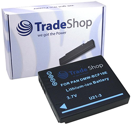 TradeShop Batería de ion de litio de alto rendimiento para cámaras Panasonic Lumix FT1, FP8, FS6, FS7, FS10, FS12, FS15, FS25, FS42, FS62, FX40, FX60, FX550, FS25 y FP1, sustituye a