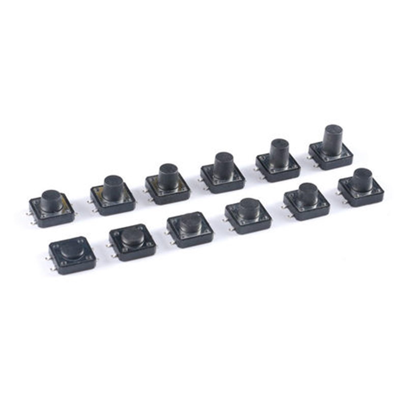 Botón táctil momentáneo NISZA 12x12mm para reparar mandos a distancia y domótica del hogar
