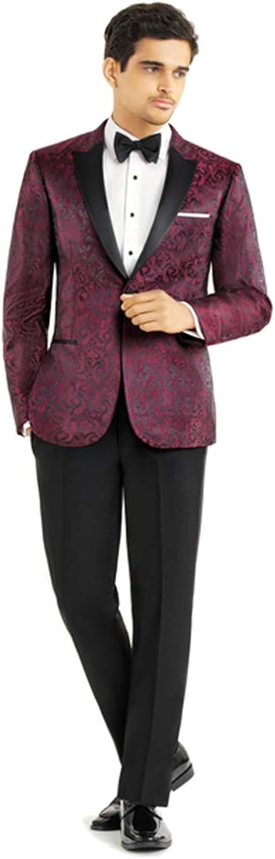 Burgundy tuxedo jacket Outlet