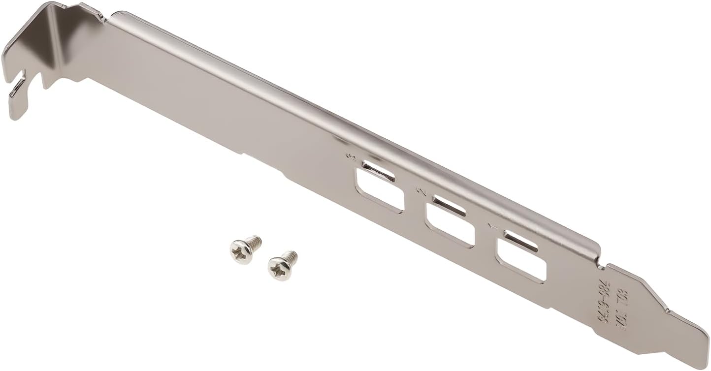 ECSiNG Full Height ATX Bracke 12cm Compatible with Nvidia Quadro P400 T400 Silver