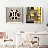 victor vasarely familie 2. MATERIAL IN GALERIEQUALITÄT: Geruchsneutrale, natürliche Öko-Pigmenttinte, dicke Baumwollleinwand, UV-beständig, lichtbeständig im Innenbereich. Wir verwenden das branchenübliche Giclée-Druckverfahren, um Leinwanddrucke in lebendigen Farben und mit hochwertiger Textur zu entwerfen.