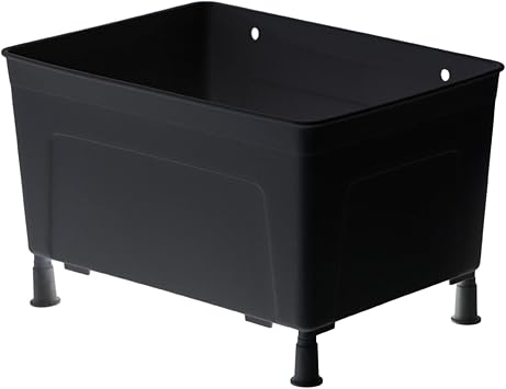 Turtle Breeding Enclosure - Secure Habitat Container for Reptiles, Black
