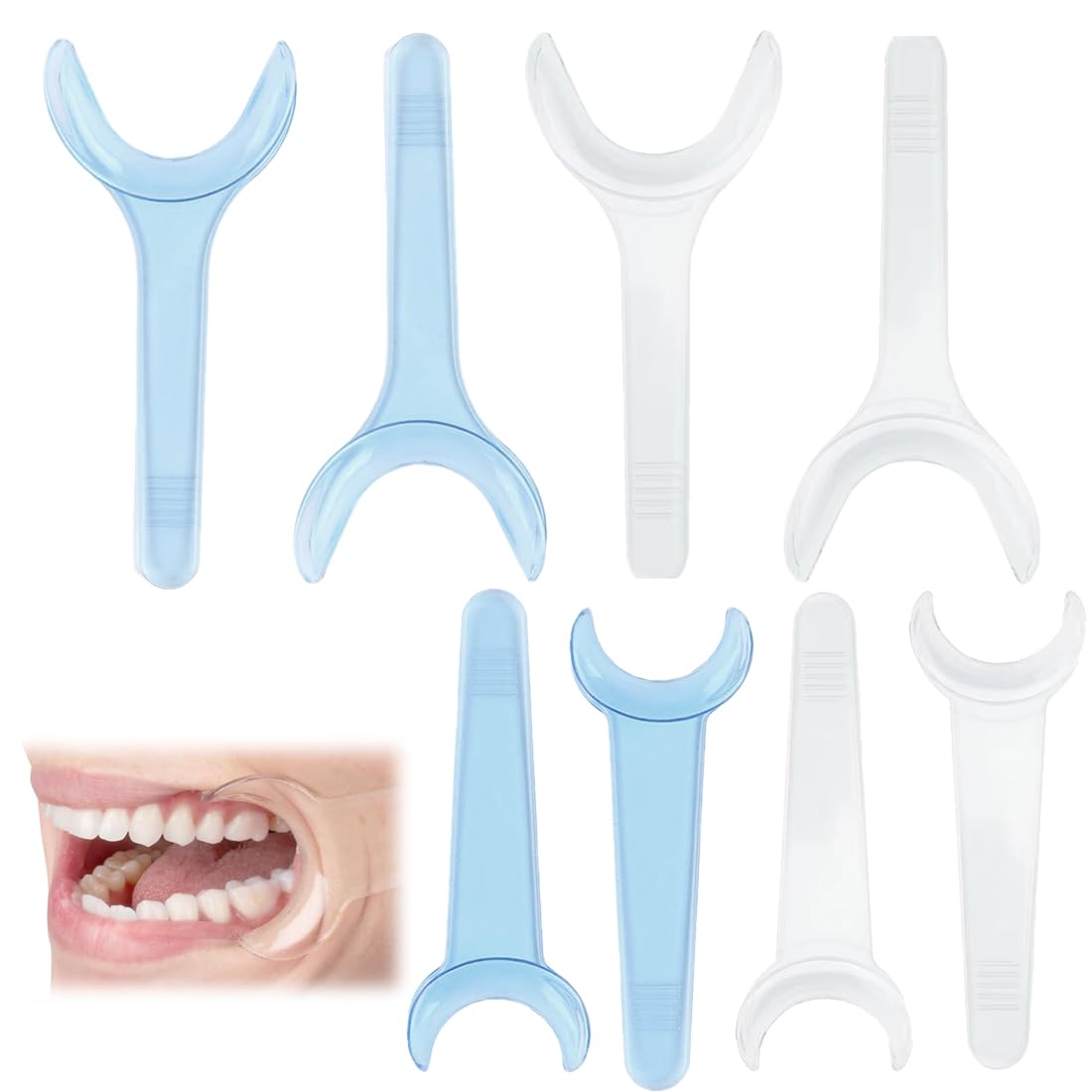 Retractor Dental Boca Mejilla Labio 8 Piezas Abridor Intraoral Doble Cabeza
