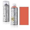 Fahrrad Lackspray in versch. Farben – Keine GRUNDIERUNG notwendig – Acryllack/Lack Spray in 400 ml Spraydose, Matt- und Klarlack Optik möglich (Lachsrot Salmon Lane, Klarlack Set)