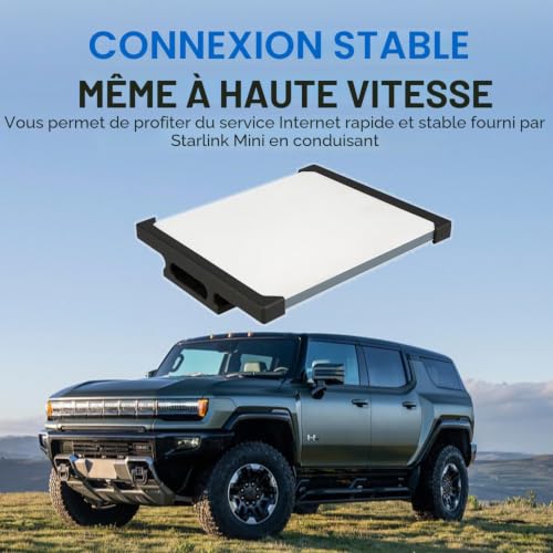 daboot Starlink Mini Support de montage sur toit - Support de montage sur rail de toit de voiture à visser pour véhicules tout-terrain, ASA imprimé en 3D durable résistant aux UV, Accessoires Starlink – vue 4