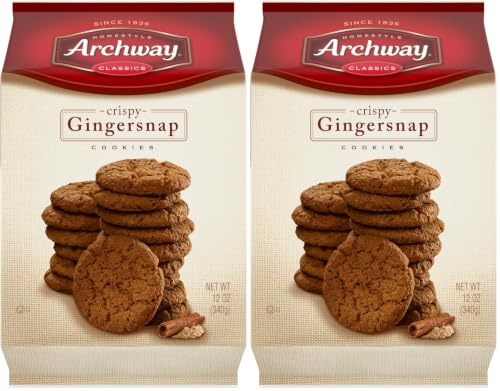 Image of Archway Cookies, Crispy Gingersnap Cookies, 12 Oz (Pack of 2)