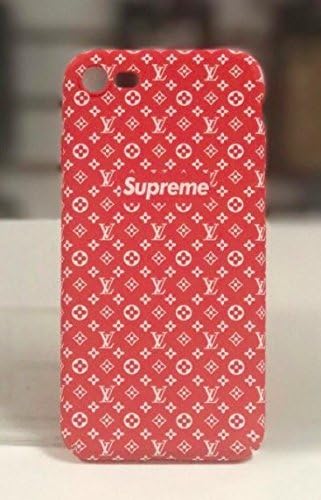 iPhone 7+ 5.5" Case, Slim Red Supreme x Fashion Premium Rubberized Hard Case for Apple iPhone 7 PLUS