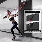 Sensyne Resistance Bands Set 16PCS Exercise Band for Working Out Up to 150 lbs, for Indoor and Outdoor Sports, Fitness, Suspension, Speed Strength, Baseball Softball Training, Home Gym, Yoga
