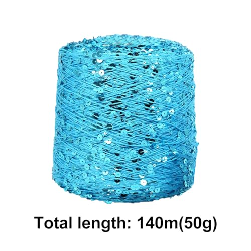 ECYC Ltd 153 Yards Cotton Sequin Yarn, Sparkle Sequin Thread for Knitting & Crocheting, DIY Craft Projects by ECYC Ltd - Image 3