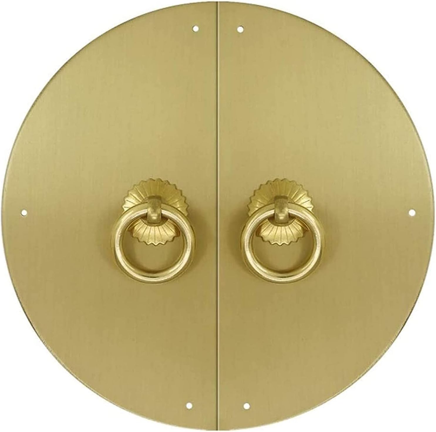 Knockers Antique Furniture Pulls/Handle Knobs Brass Classic Chinese Cabinet Face Plate Backplate Hardware Home Decor