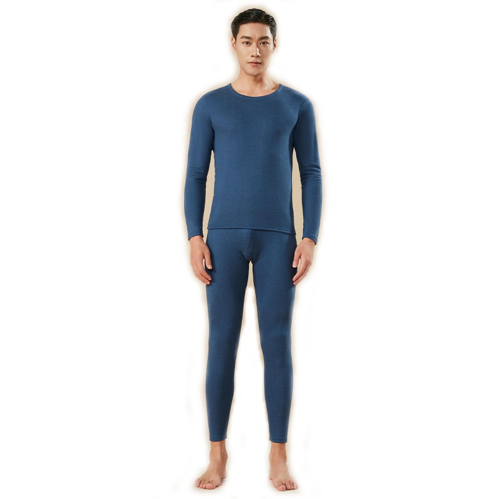 Intimo Termico Set di Pantaloni Lunghi per Cappotto Autunnale in Seta E Cashmere Autunno Inverno-Nero Classico Maschile-2xl da Uomo (consigliato 125-140 Sterline)