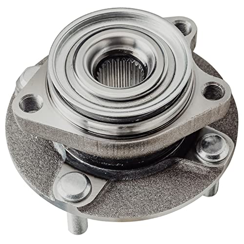 Image of Detroit Axle - Front Wheel Bearing and Hub Assembly for 2007-2012 Nissan Versa, Driver and Passenger Sides, 2008 2009 2010 2011-2pc Set