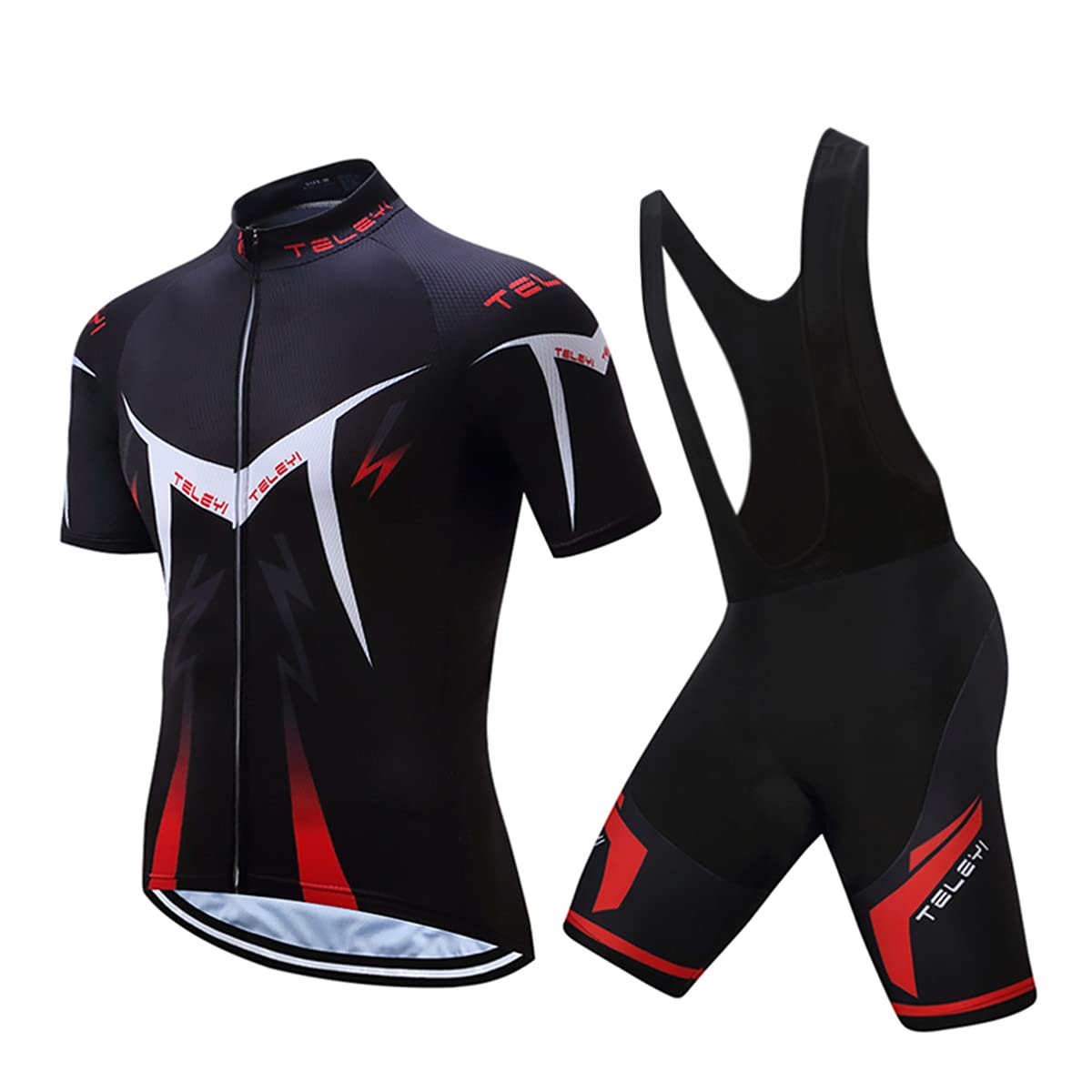 Hotlion Men Cycling Jersey Set Summer Short Sleeve Jersey Male Breathable Bike Suits