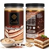 Cavella Tiramisu Cream Coffee Dessert Spread, Smooth Sweet Filling for Waffles, Crepes, Croissants, Cakes, Ice...