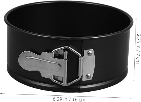 IMIKEYA Round Cake Pan Removable Bottom Carbon Steel Baking Mold for Mini Cheesecakes and Desserts Versatile Tiramisu Pan for Home Kitchen and Oven Use