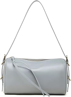 Genuine Leather Crossbody Shoulder Bag for Women, Medium | Adjustable Detachable Shoulder Strap, Zip Closure, 10.2"L x 4.7"W x 6.6"H, Lightweight 0.37kg, Work Travel Gift
