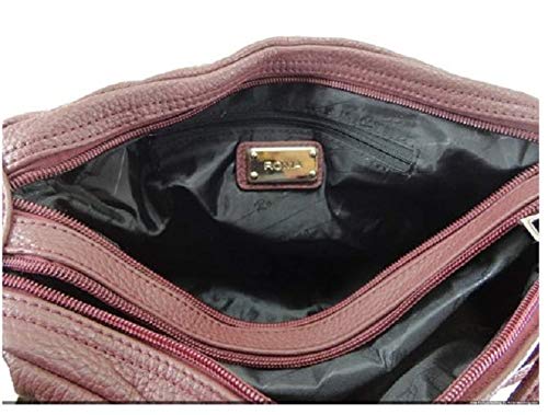 Roma Leathers 7082 Multi Color Genuine Leather Locking Concealed Purse4