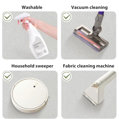 Tapis de salon lavable et antidérapant pour salle à manger - 5