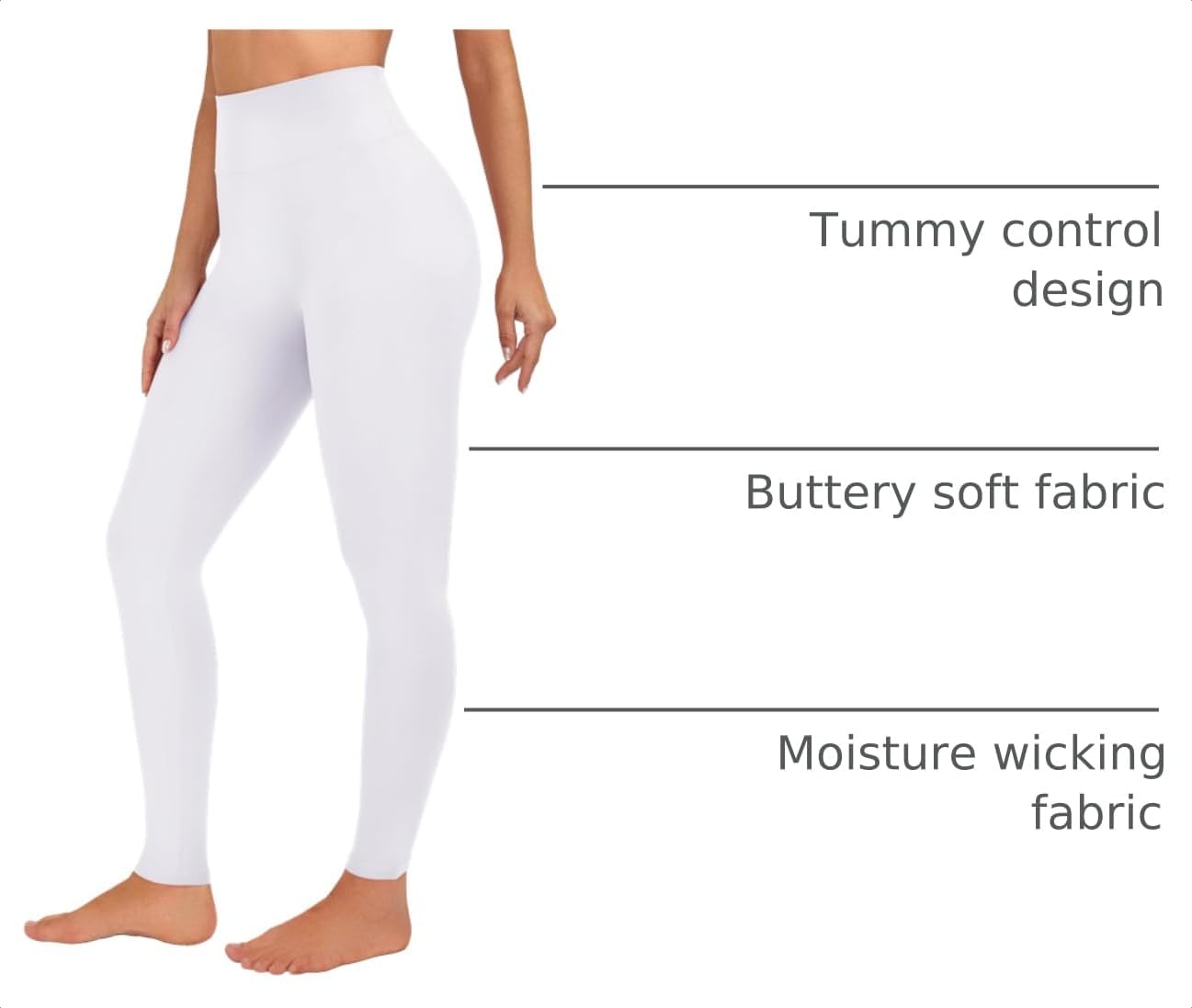 VALANDY Creamlush High Waisted Leggings for Women Soft Stretch Comfy image 4