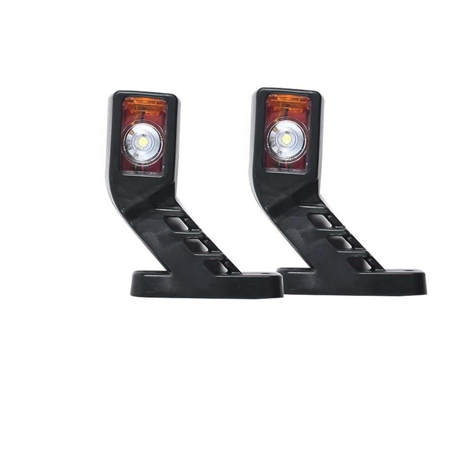 Pour Remorque Pour Camion Étanche Remorque Contour Marqueur Lumière Côté Marqueur 12 V-24 V Éclairage Néon Tige Côté Lampe 2 Pièces Feu Clignotant Latéral(1pair 130mm)