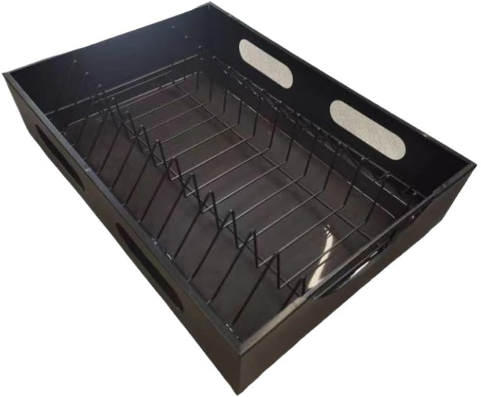 Pull Out Cabinet Organizer - Smoothly Sliding Drawers for Cabinet Carbon Steel Sturdy Slide Out Drawers for Kitchen Cabinet, Pantry, Bathroom (Black)