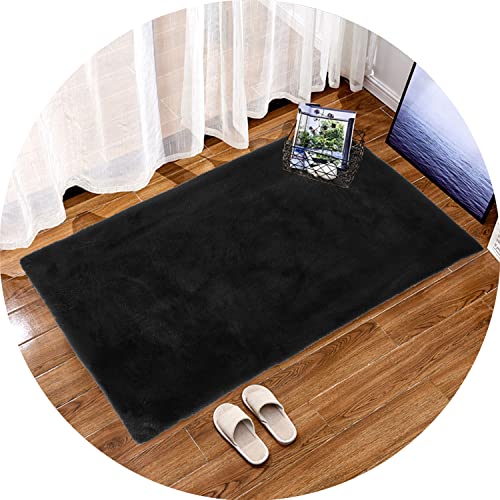 ACUY Piel sintética Felpudo 80x80cm Alfombra Pelo Largo habitacion Muy Suave para Salón y Dormitorio Alfombra esponjosa para habitacion Cover