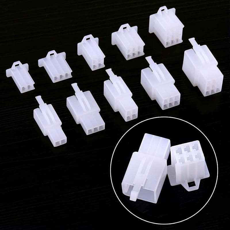 700 piezas de 2,8 mm, 2, 3, 4, 6, 9 pines, conector de cable eléctrico automotriz de 2,8 mm, kits de terminales de cable macho y hembra for motocicleta, bicicleta eléctrica y coche.