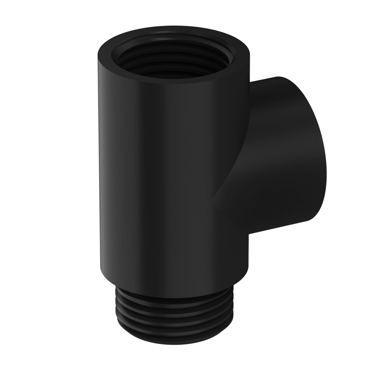 Valve Kings Black T Piece Adapter For Radiator Towel Rails Duel Fuel