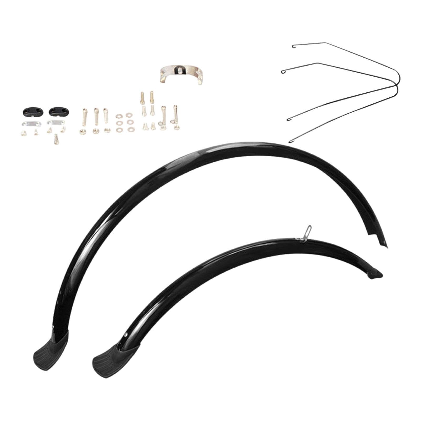Parafanghi per Bici Guardie Antifango a Montaggio Rapido Set Completo Anteriore E Posteriore Leggeri E Robusti in PVC Adatto per Bici da Città E Pend
