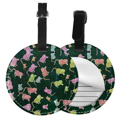 Étiquettes de bagage souris en PVC l'accessoire parfait des vacances