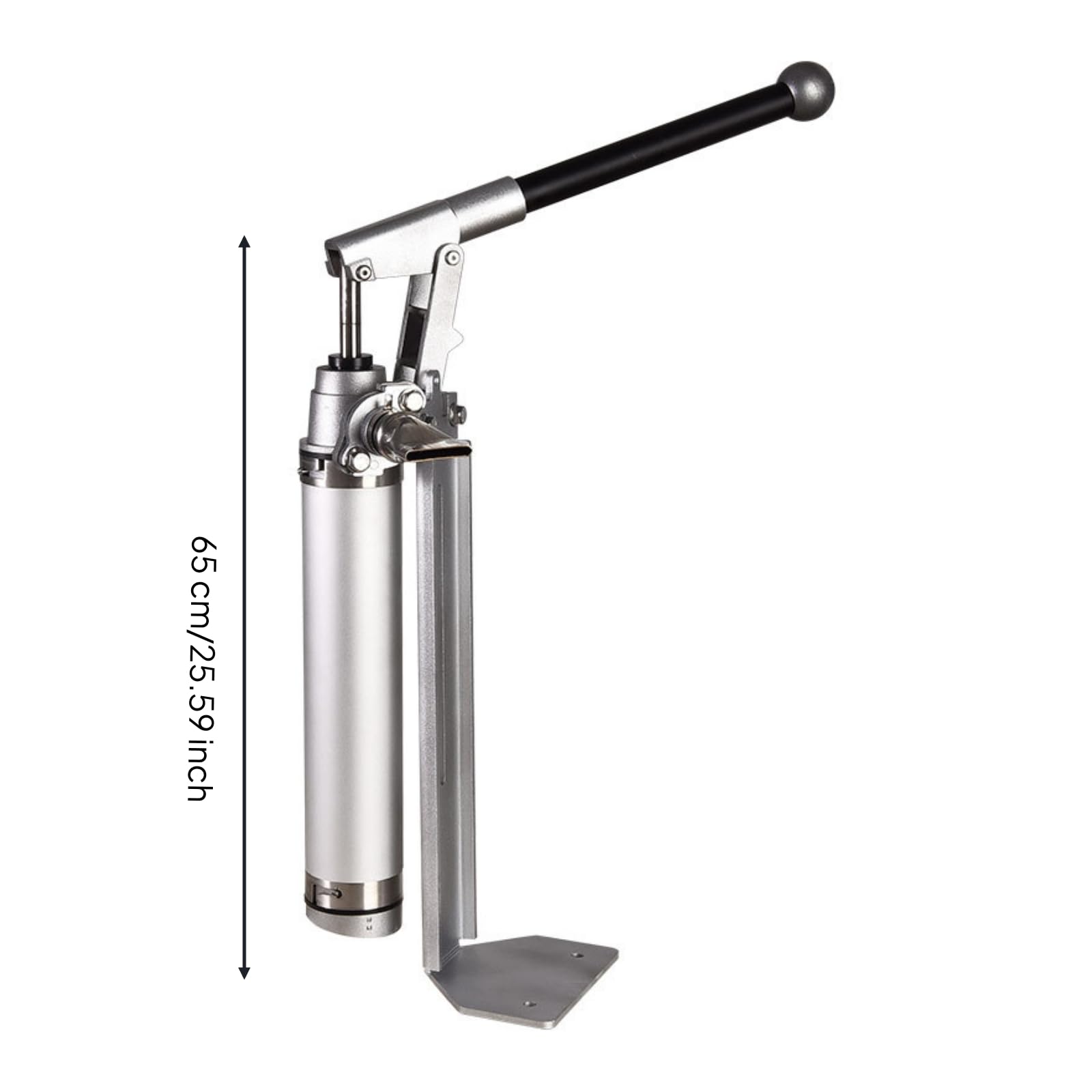 Bomba de Transferencia Manual Bomba Dispensadora Bomba de Succión Bomba de Palanca en Construcción Robusta de Acero Inoxidable y Soporte Vertical Adecuada para Talleres Almacenes de Servicio