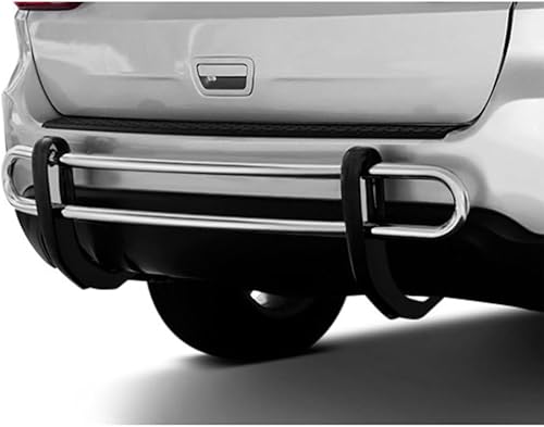 Miniatura 2 de Protector de parachoques trasero de acero inoxidable de doble tubo compatible con Volkswagen Routan 2009-2014  Chrysler Town & Country 2008-2016