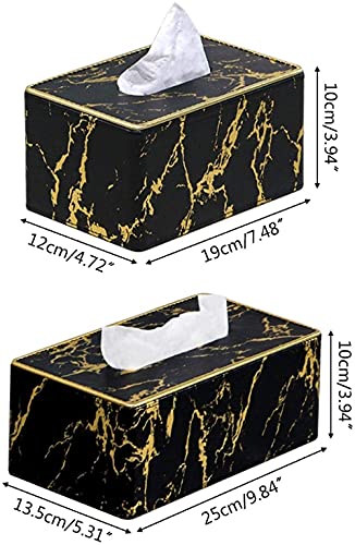 Caja de toallas de papel PU efecto mármol para decorar tu salón o mesa de despacho 4