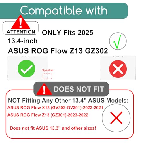 Image of 3 Pack Designed for 2025-2026 ASUS ROG Flow Z13 GZ302 Laptop Tablet Screen Protector (13.4 Inch), Anti Glare and Anti Fingerprint (Matte) Shield -(Not Suitable for 2023-2021 model GZ /GV301 GV301)