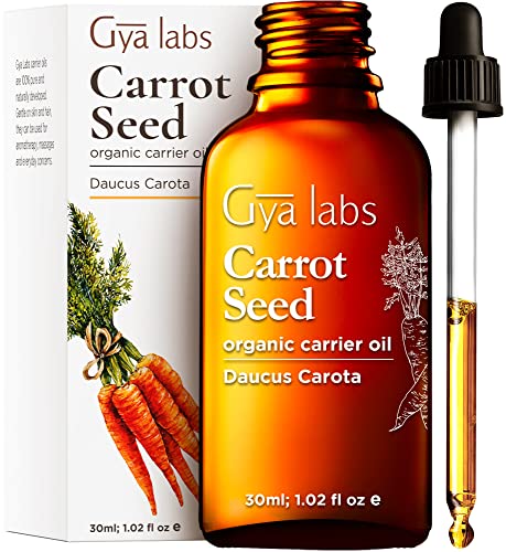 Aceite portador de semillas de zanahoria orgánico de Gya Labs (30 ml) - Calmante, hidratante y nutritivo Cover