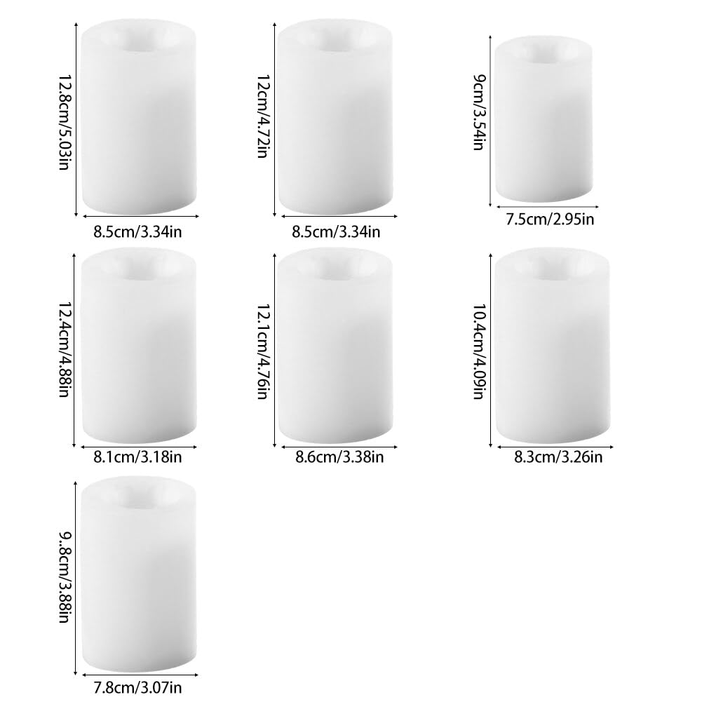 Molde de Silicona Flores Columnas Velas Moldes para Jabón Hecho a Mano Velas Fragantes Yeso Artesanía Adornos