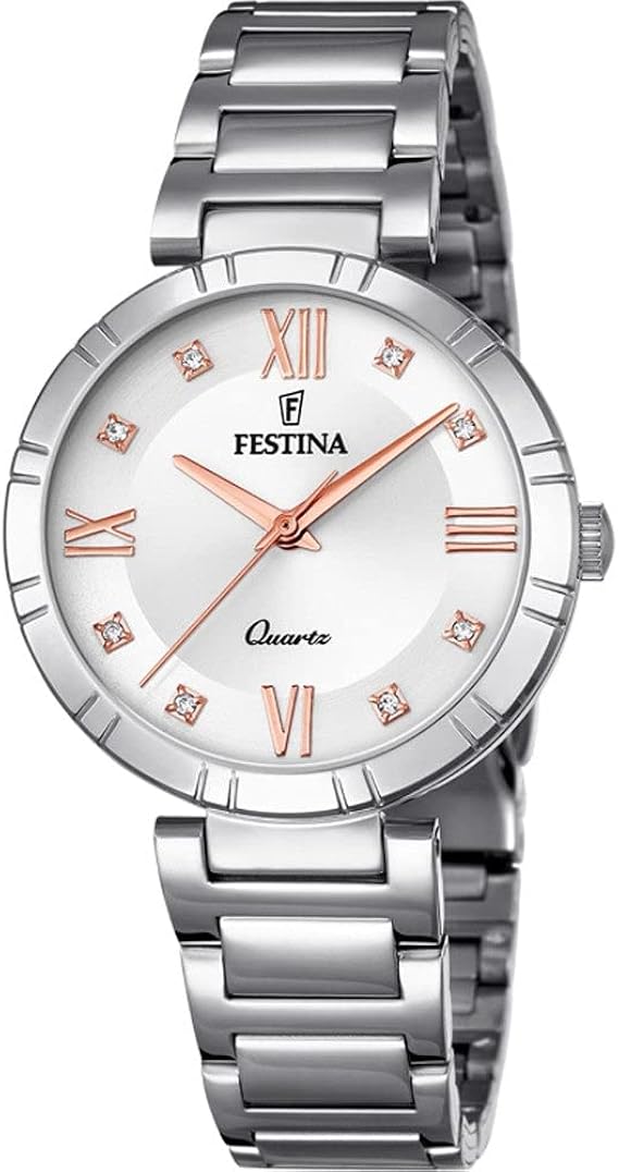 Festina Orologio Analogico Quarzo Donna con Cinturino in Acciaio Inox  F16936/B : Amazon.it: Orologi