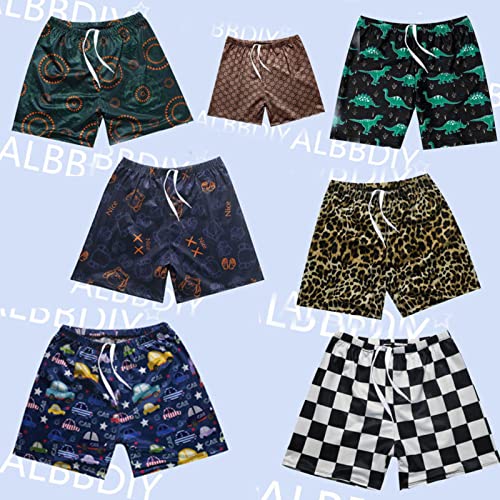 joyxiwa Calça de natação infantil de verão profissional para meninos pequenos, médios e grandes conj
