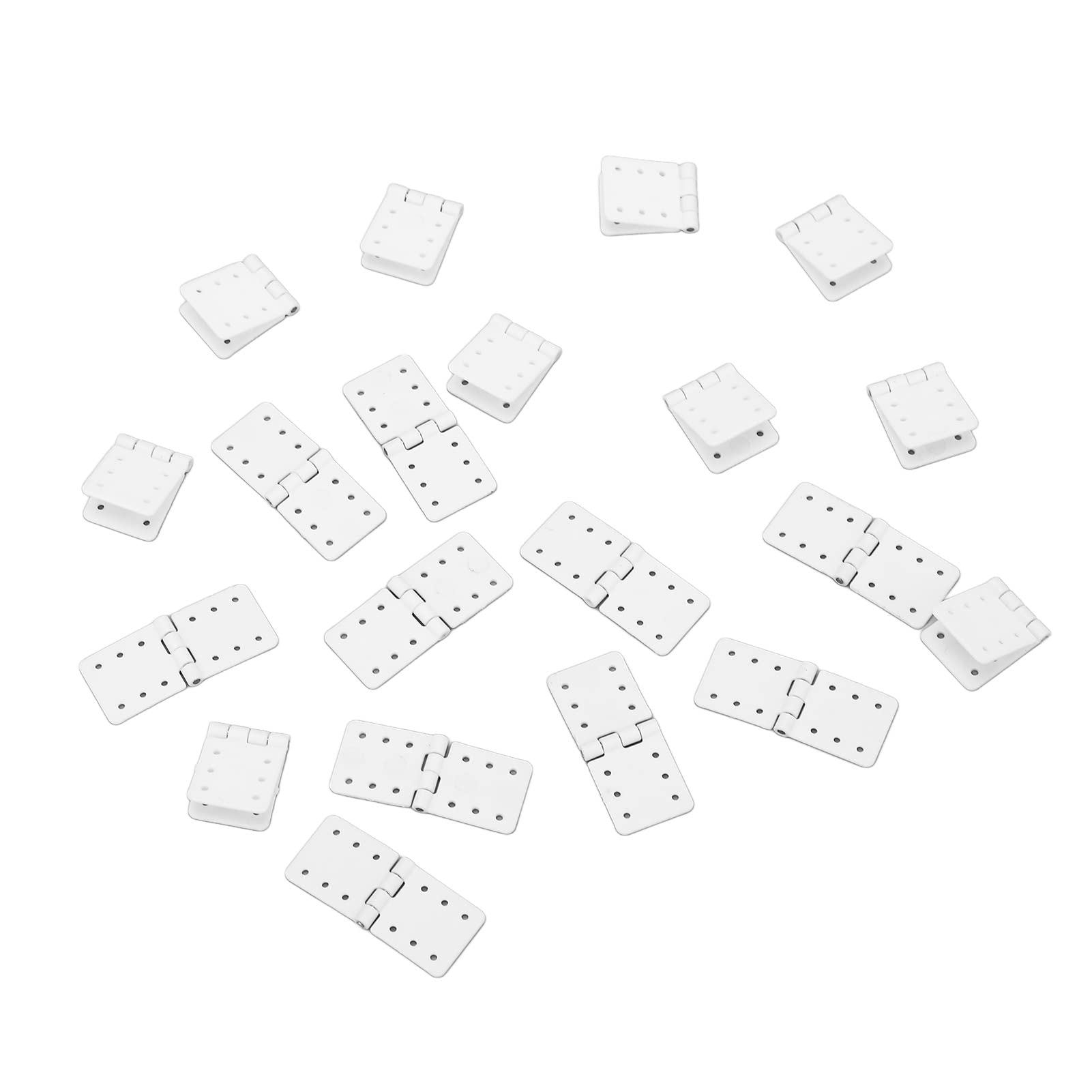 40PCS RC Pinned, Hinges Remote Control Airplane Plastic Aeroplanes Hinge Model Aircraft Wing Parts L Size Plane Part Accessories for Fixing Medium Large Nylon Replacement (S 8 Inch 100 Outlet Holes)