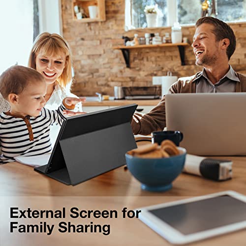 Qqh Portable Monitor, 15.6" Monitor For Laptop Fhd 1080P Usb C Computer Display Ips Second Screen, Mini Hdmi Gaming Monitor With Smart Cover, Dual Speakers External Monitor For Phone Pc Mac Xbox Ps4 #TOP7