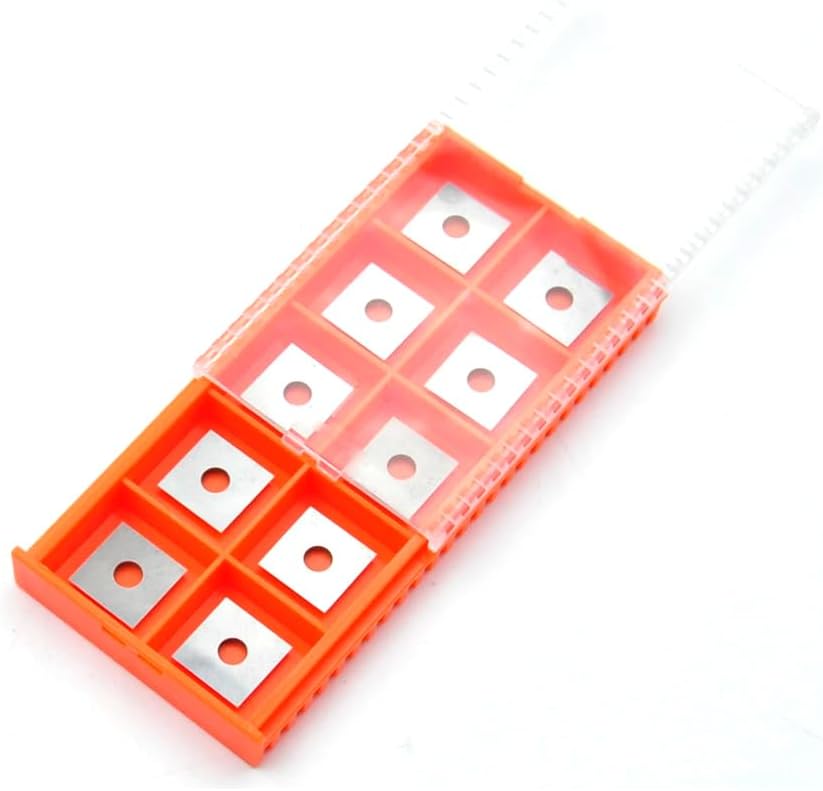 12mm Square Straight Carbide Replacement Inserts Cutters(12x12x1.5mm with Screws) for Spoilboard Surfacing Router Bit.