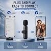 GLOBAL TECH Wireless Lavalier Microphones for iPhone/Android Phones/iPad/Tablets – 2 Pack Mini Wireless Clip-on Microphones Lapel Mic for Video Recording, Podcast, Vlogging, Youtube, Live Streaming #1